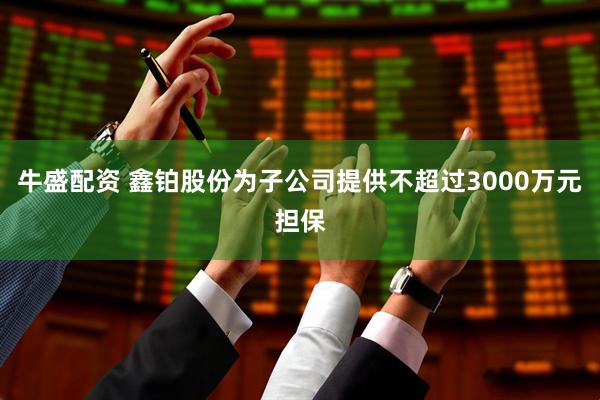 牛盛配资 鑫铂股份为子公司提供不超过3000万元担保